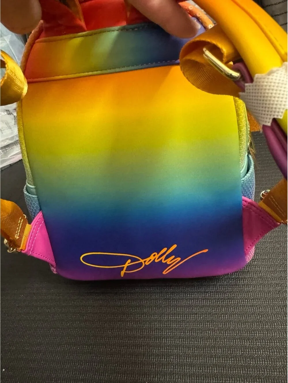 Loungefly Dolly Butterfly Sequin Vibrant Colors Mini Backpack